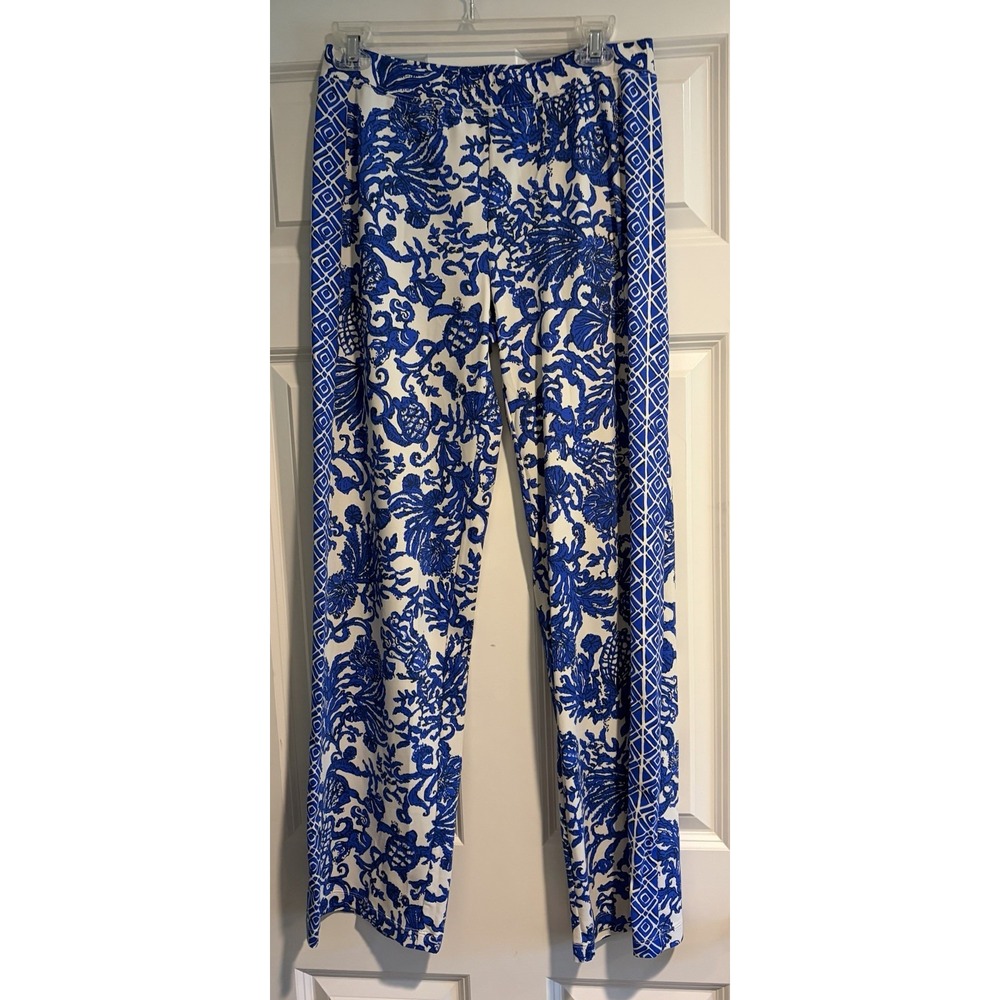 Lilly Pulitzer Grenada Knit Pant Deeper Coconut Ride With Me Engineered S